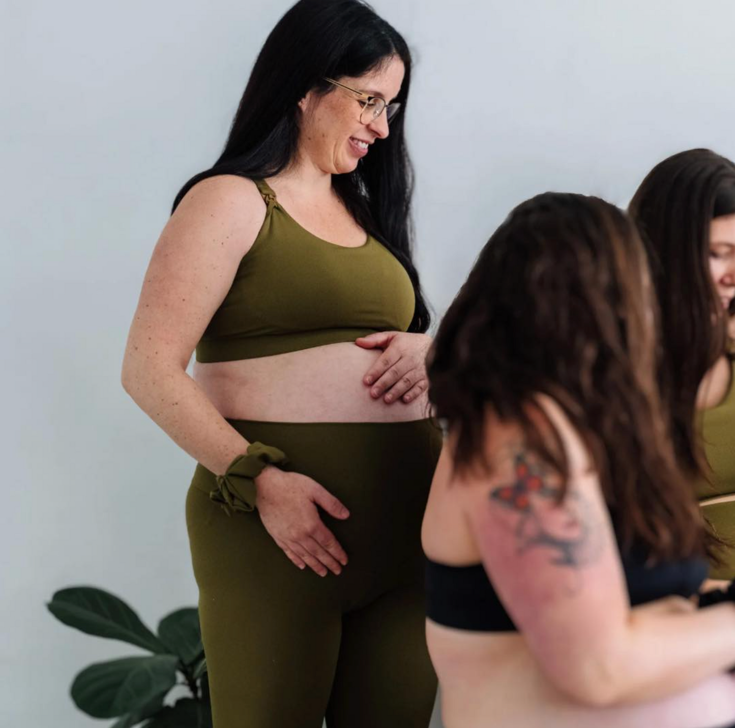 4U Maternity - Legging Olive long (NEUF)