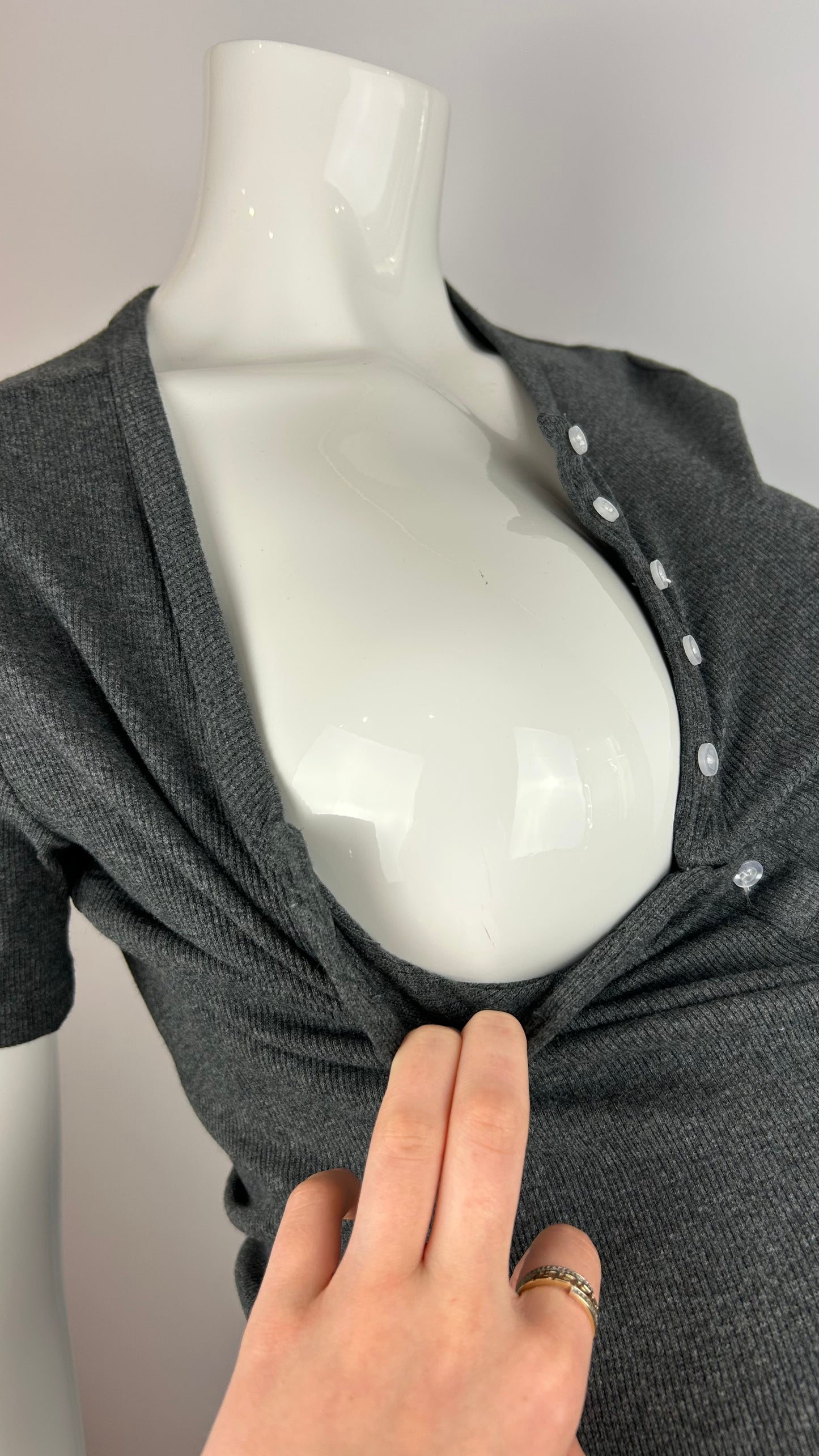 XSMALL - T-Shirt d'allaitement Rose Maternité (NEUF)