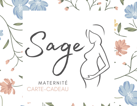 Carte-cadeau Sage Maternité 10 $ à 100 $